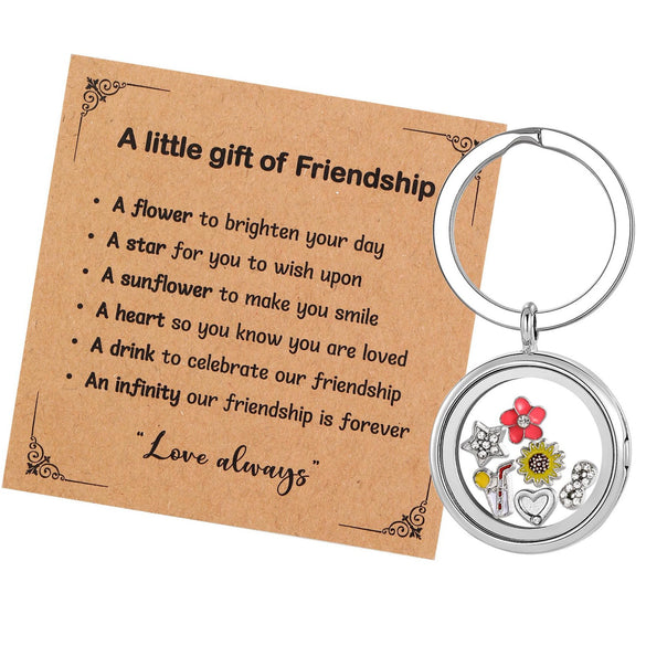 Stainless Steel Photo Frame Box Pendant Keychain In Cute Sweet Cool Style For Friends And Friendship Gifts