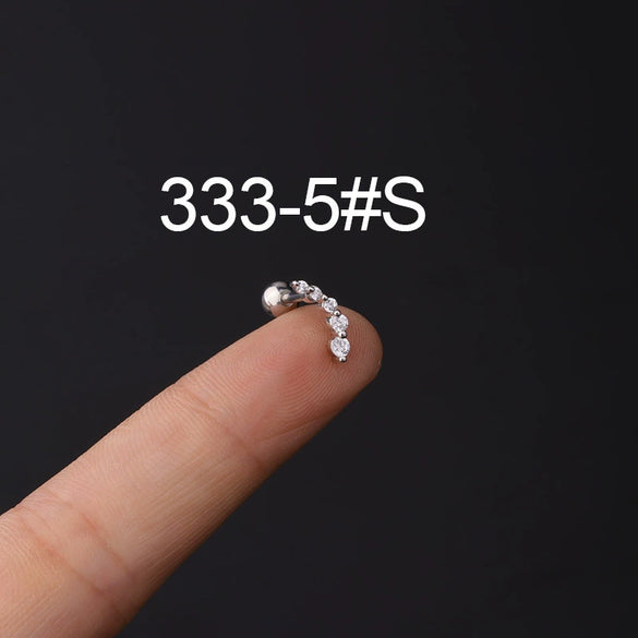 Stainless Steel Piercing Earrings Geometric Electroplated Fashion Jewelry
