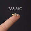 Stainless Steel Piercing Earrings Geometric Electroplated Fashion Jewelry
