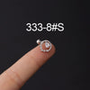Stainless Steel Piercing Earrings Geometric Electroplated Fashion Jewelry