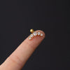 Stainless Steel Piercing Earrings Geometric Electroplated Fashion Jewelry