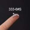Stainless Steel Piercing Earrings Geometric Electroplated Fashion Jewelry