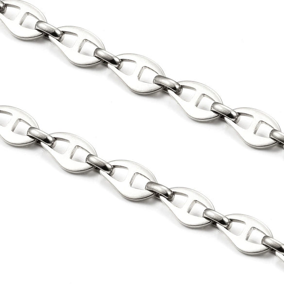 Stainless Steel Pig Nose Chain Jewelry Electroplating Fashion Diy For Men And Women