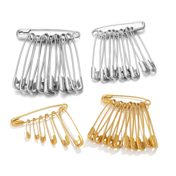 Stainless Steel Pin Cuff Brooch Safety Buckle Diy Accessories Simple Style