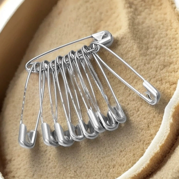 Stainless Steel Pin Cuff Brooch Safety Buckle Diy Accessories Simple Style