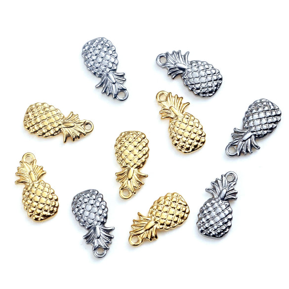 Stainless Steel Pineapple Pendant Jewelry Handmade Accessories With Electroplating
