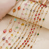 Stainless Steel Plated Crystal Bead Chain Diy Handmade Material For Bracelet Necklace