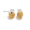 Stainless Steel Plated 18K Gold Baroque Pumpkin And Lantern Beads Handmade Diy Bracelet With Totem Pattern