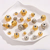 Stainless Steel Plated 18K Gold Baroque Pumpkin And Lantern Beads Handmade Diy Bracelet With Totem Pattern