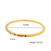 Stainless Steel Plated 24K Gold Retro Bracelet Engraved With Lotus Pattern