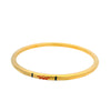 Stainless Steel Plated 24K Gold Retro Bracelet Engraved With Lotus Pattern