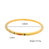 Stainless Steel Plated 24K Gold Retro Bracelet Engraved With Lotus Pattern