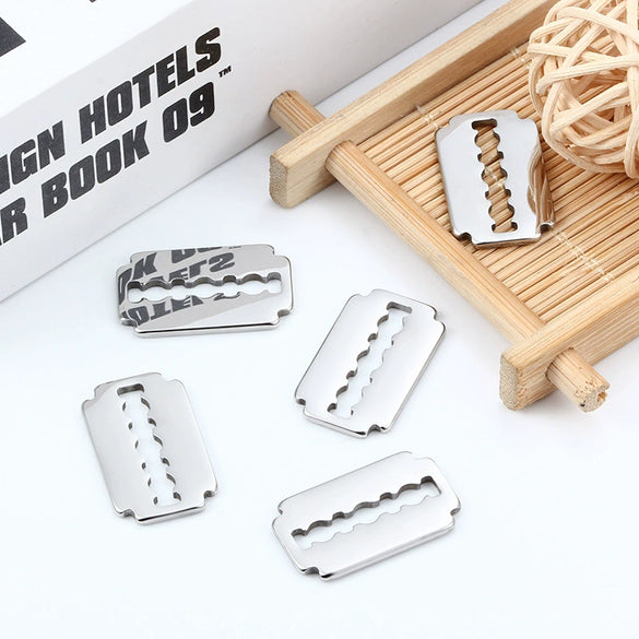 Stainless Steel Polished Blade Pendant Jewelry Accessories For Necklace Bracelet Earrings Diy
