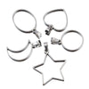 Stainless Steel Polished Geometric Heart Hollow Border Gem Base Pendant Frame Electroplated Diy Handmade Jewelry Accessories