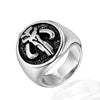 Stainless Steel Polished Geometric Skull Ring Fashion Unisex Jewelry Statement Ring