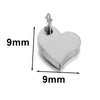 Stainless Steel Polished Heart Round Oval Rectangular Diamond Shape Electroplated Diy Pendant For Necklace And Bracelet