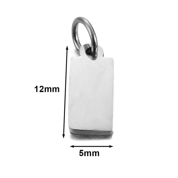 Stainless Steel Polished Heart Round Oval Rectangular Diamond Shape Electroplated Diy Pendant For Necklace And Bracelet