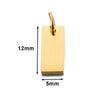 Stainless Steel Polished Heart Round Oval Rectangular Diamond Shape Electroplated Diy Pendant For Necklace And Bracelet