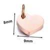 Stainless Steel Polished Heart Round Oval Rectangular Diamond Shape Electroplated Diy Pendant For Necklace And Bracelet