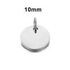 Stainless Steel Polished Heart Round Oval Rectangular Diamond Shape Electroplated Diy Pendant For Necklace And Bracelet