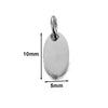 Stainless Steel Polished Heart Round Oval Rectangular Diamond Shape Electroplated Diy Pendant For Necklace And Bracelet