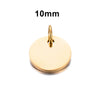 Stainless Steel Polished Heart Round Oval Rectangular Diamond Shape Electroplated Diy Pendant For Necklace And Bracelet