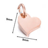 Stainless Steel Polished Heart Round Oval Rectangular Diamond Shape Electroplated Diy Pendant For Necklace And Bracelet