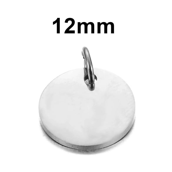 Stainless Steel Polished Heart Round Oval Rectangular Diamond Shape Electroplated Diy Pendant For Necklace And Bracelet