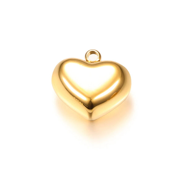 Stainless Steel Polished Heartshaped Pendant Necklace Bracelet With High Polishing And Laser Logo Electroplating Treatment