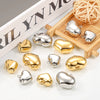 Stainless Steel Polished Heartshaped Pendant Necklace Bracelet With High Polishing And Laser Logo Electroplating Treatment