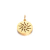 Stainless Steel Polished Hollow Palm Wings Key Lock Sun Star Compass Symbol Jewelry Pendant With Electroplating And Geometric Design
