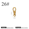 Stainless Steel Polished Jewelry Accessories Eagle Mouth Buckle Lanyard Pendant Buckle Universal Rotating Spring Buckle Round Key Chain Modern Simplicity