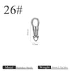 Stainless Steel Polished Jewelry Accessories Eagle Mouth Buckle Lanyard Pendant Buckle Universal Rotating Spring Buckle Round Key Chain Modern Simplicity