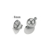 Stainless Steel Polished Magnetic Buckle Round Love Shape Magnet Tail Buckle Connector Electroplated Leather Bracelet Making Jewelry Accessories