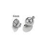 Stainless Steel Polished Magnetic Buckle Round Love Shape Magnet Tail Buckle Connector Electroplated Leather Bracelet Making Jewelry Accessories
