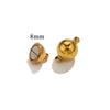 Stainless Steel Polished Magnetic Buckle Round Love Shape Magnet Tail Buckle Connector Electroplated Leather Bracelet Making Jewelry Accessories