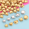 Stainless Steel Polished Round Drilled Bead Jewelry Accessories With Electroplating