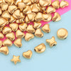 Stainless Steel Polished Round Drilled Bead Jewelry Accessories With Electroplating