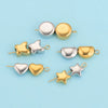 Stainless Steel Polished Round Drilled Bead Jewelry Accessories With Electroplating