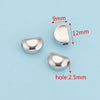 Stainless Steel Polished Round Drilled Bead Jewelry Accessories With Electroplating