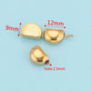 Stainless Steel Polished Round Drilled Bead Jewelry Accessories With Electroplating