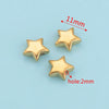 Stainless Steel Polished Round Drilled Bead Jewelry Accessories With Electroplating