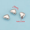 Stainless Steel Polished Round Drilled Bead Jewelry Accessories With Electroplating