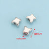 Stainless Steel Polished Round Drilled Bead Jewelry Accessories With Electroplating