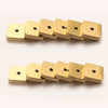 Stainless Steel Polished Square Beads Electroplated Diy Handmade Jewelry Accessories For Bracelet And Necklace