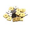 Stainless Steel Polished Square Beads Electroplated Diy Handmade Jewelry Accessories For Bracelet And Necklace