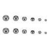 Stainless Steel Positioning Beads For Diy Pearl Necklace And Bracelet Accessories Simple Style With Smooth Pattern And Vacuum Plating