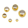Stainless Steel Positioning Beads For Diy Pearl Necklace And Bracelet Accessories Simple Style With Smooth Pattern And Vacuum Plating
