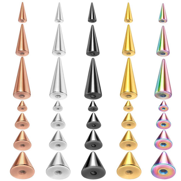 Stainless Steel Punk Accessories Electroplating Geometric Earrings Lip Nail Eyebrow Nail Umbilical Nail Replacement Ball Pointed
