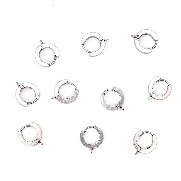 Stainless Steel Punk Ear Clip Welding Ring Electroplated Diy Jewelry Accessories